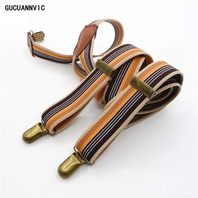 

2.5*100Cm Vintage Men's Suspenders Pants 3 Clips Y-Back Adjustable Elasticity Strap Suspenders Man Women's Pants Braces Man