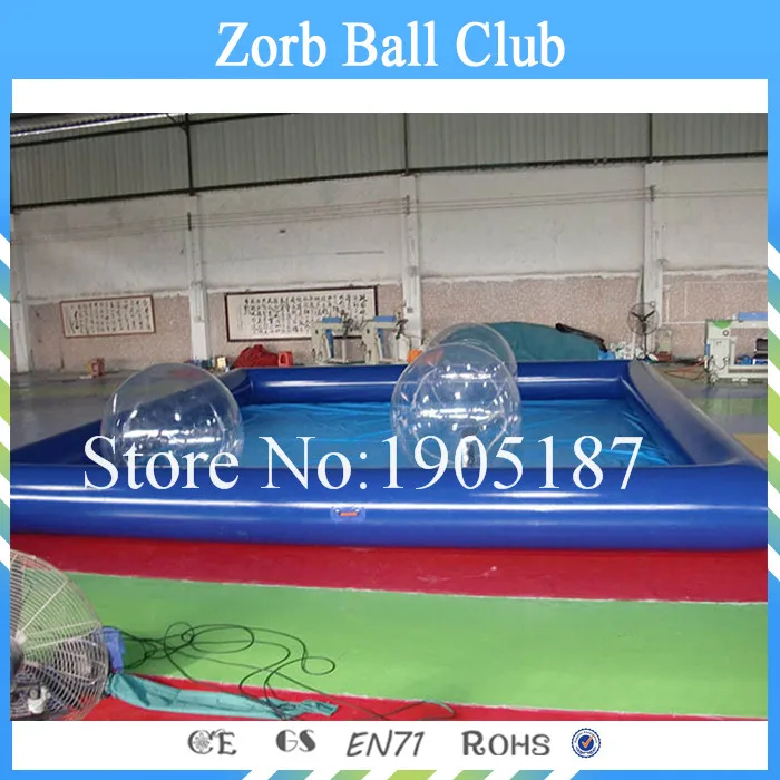 Бесплатная доставка надувной бассейн 10x6 м для водяных шаров большой водных |