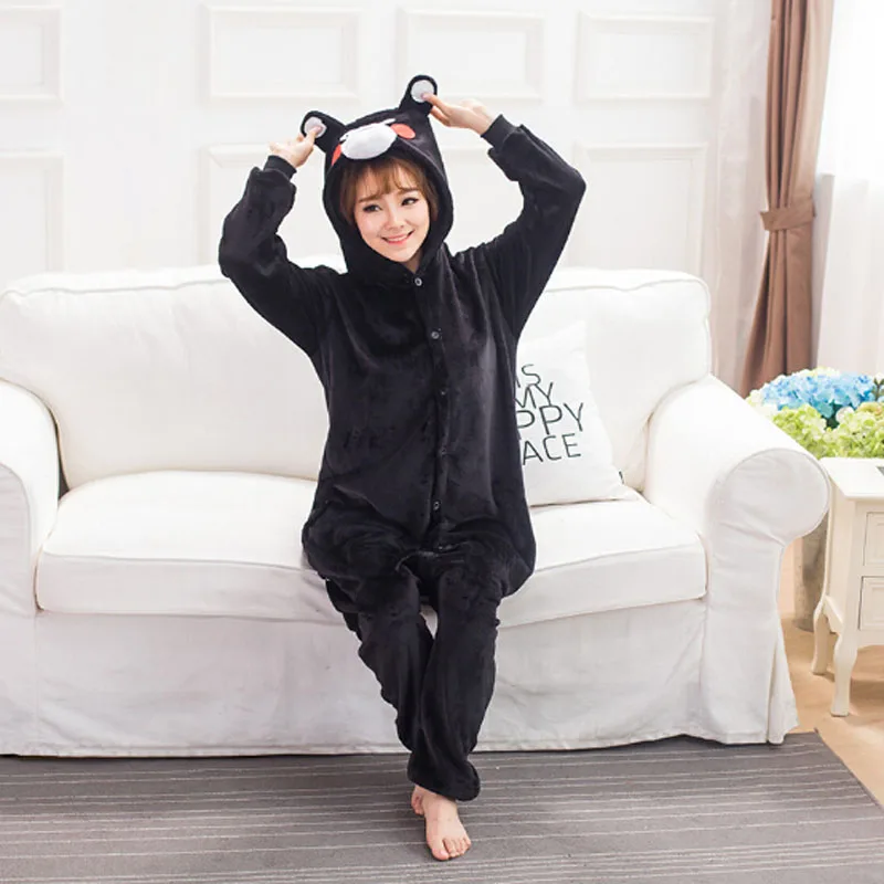 Женская Фланелевая пижама с капюшоном ANIMALCARTOON изображением животных из