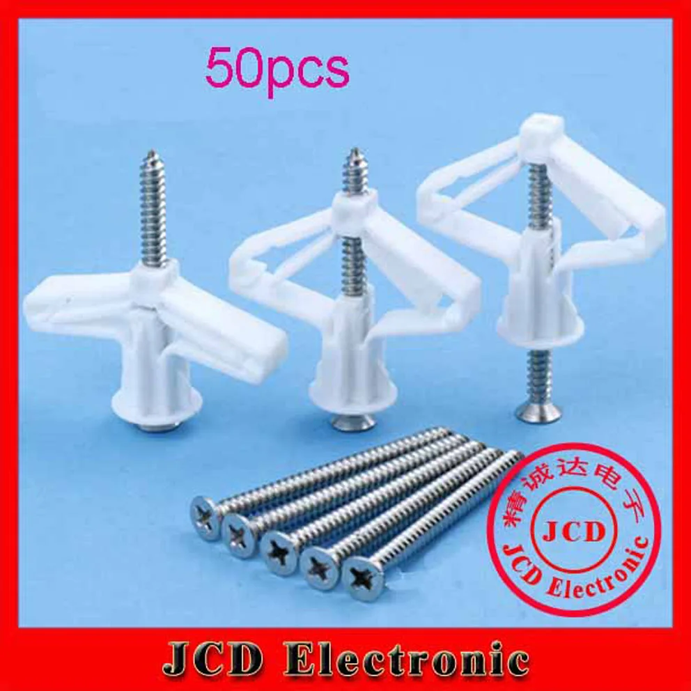 50 шт 8 мм Самолет/Самолет Расширения трубы гипсокартон с полой пластиковой