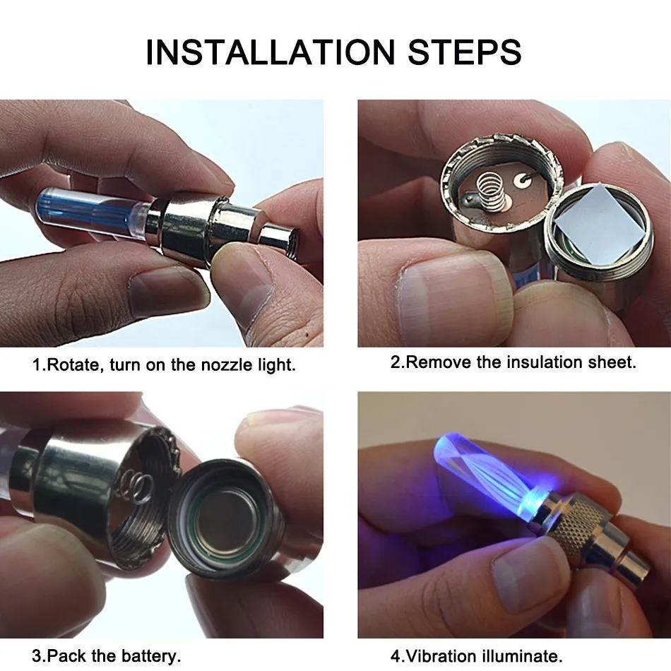 Стоящий 2 шт./лот светодиодные велосипедные шины колпачки вентиля лампы колеса