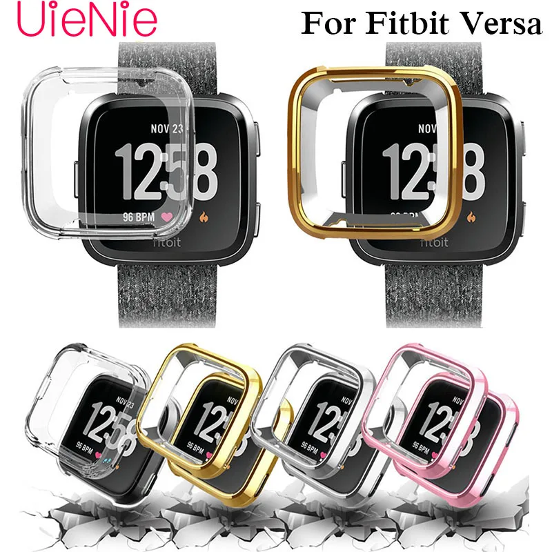Защитный чехол на 360 градусов для Fitbit Versa ремешок с покрытием подходит Bit часы
