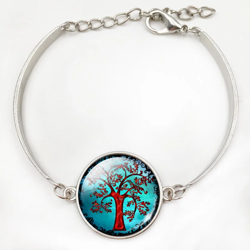 Ожерелье Древо жизни подвесной стеклянный купол ювелирные изделия лесные леса