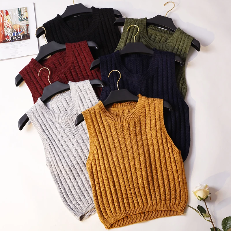 Жилет женский трикотажный осенне-зимний приталенный | Женская одежда