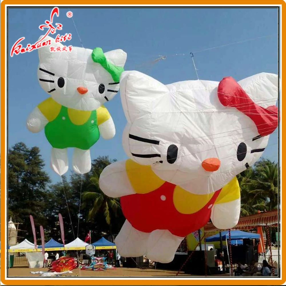 150*350 см Kitty Cat Line прачечная надувной воздушный змей для шоу от Weifang kaixuan kite factory |