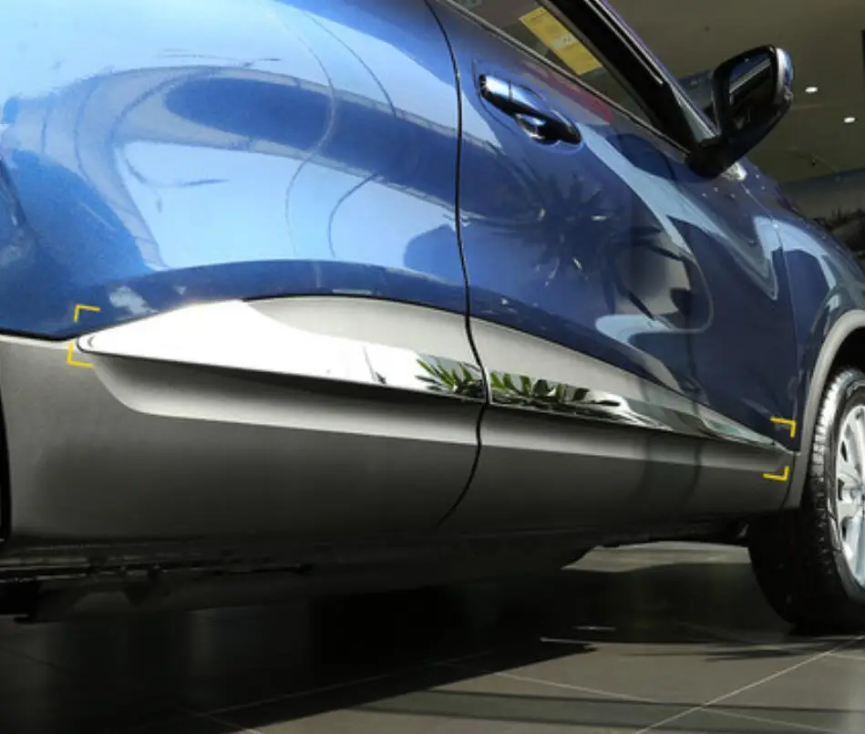 JINGHANG ABS Хромированная Автомобильная боковая дверь защита корпуса Формовочная