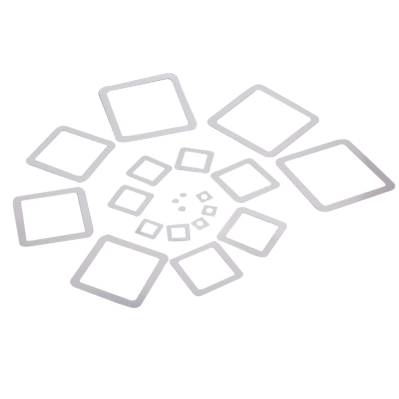 Серебряное 3D зеркало креативное удаляемое украшение на обои для ТВ стены твердые