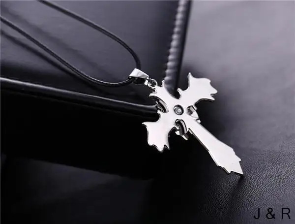 Горячая Аниме Bleach смерть маска логотип Вращающийся Крест модель кулон ожерелье