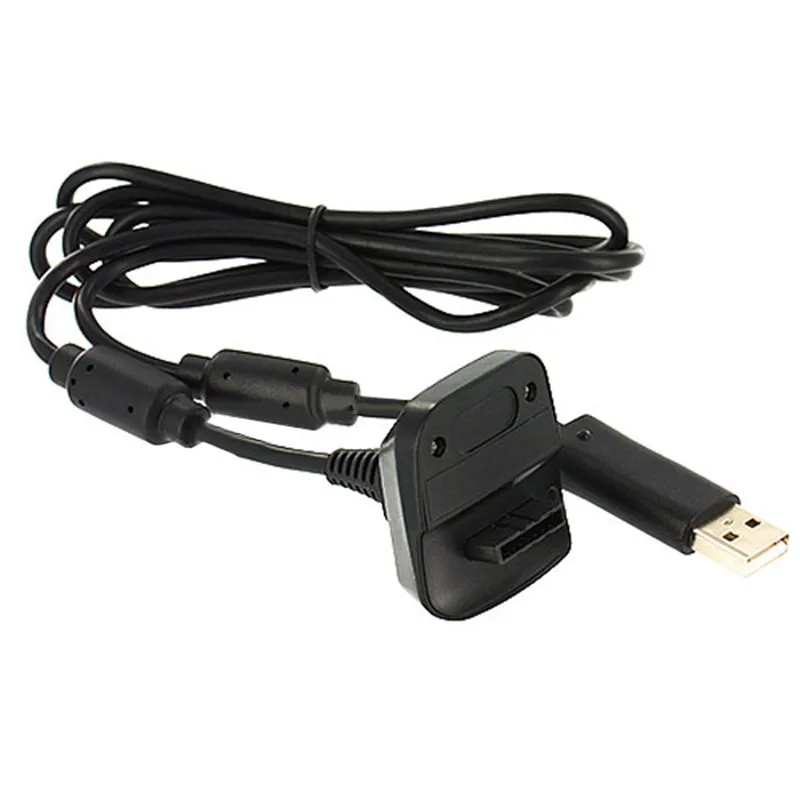 Черный USB зарядное устройство Быстрая зарядка кабель Шнур Набор для microsoft для Xbox 360 беспроводной контроллер консоль батарея