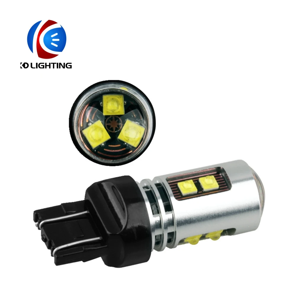 KD 1 шт. светодиодный 1157 1156 7443 3157 автомобильные аксессуары 3535 9SMD 3030 лампы стоп