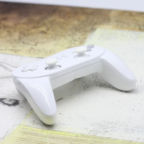 New 1x White Pro Controller Console Joypad Gamepad Game Remote For Nintendo for Wii Free shipping