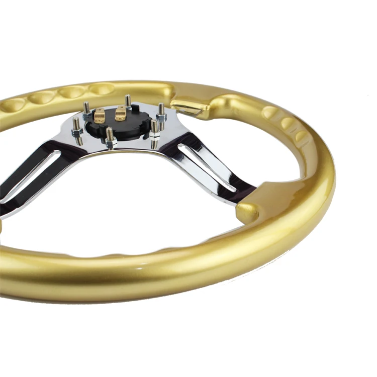 Серебряный Новый 350 мм 14 дюймов Руль ABS руль|abs steering wheel|abs steeringsteering wheels abs |