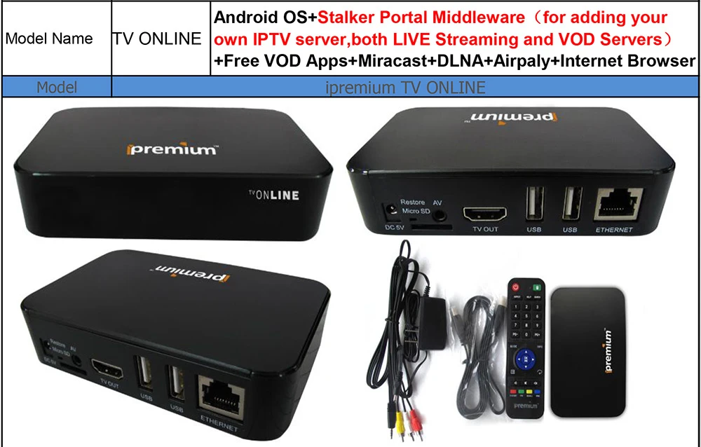 Ipremium Avov tv Oline pro Android Smart поддержка ТВ-коробок Средний Сталкер четырехъядерный ipremium tv онлайн+ Ip ТВ приставка