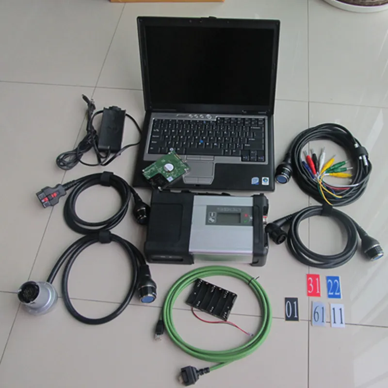 Full chip MB STAR C5 V03-2021 full system in HDD WIFI SD connect 5 with D630 Laptop for whole car/truck diagnostic |