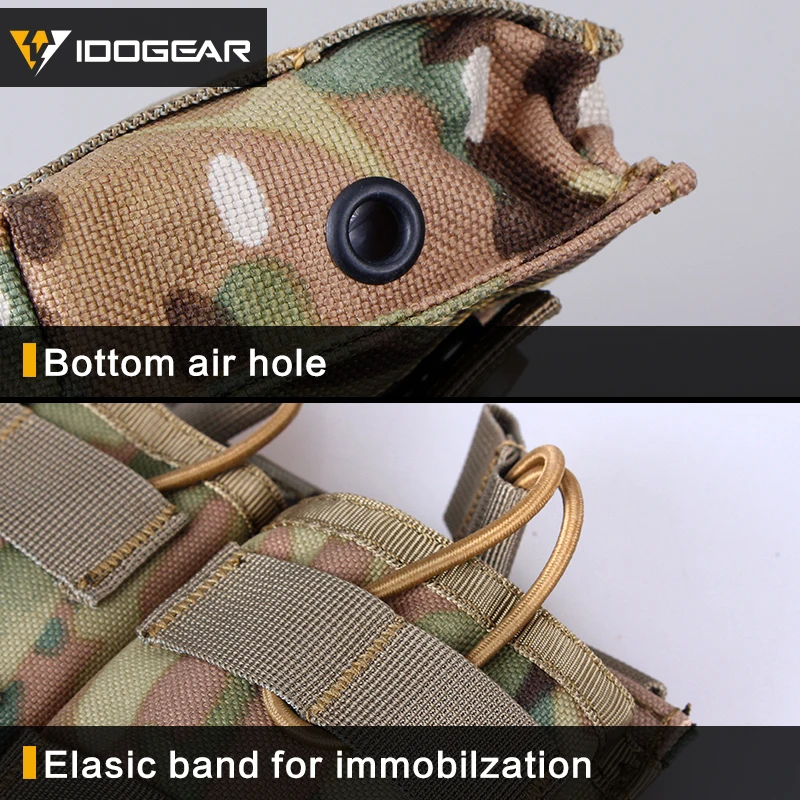 IDOGEAR Журнал Сумка Molle двойная Магнитная сумка-переноска Модульная для 5 56 боевого