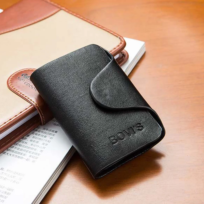Чехол Bovis из 2019 натуральной воловьей кожи для визиток с отделением карт 20