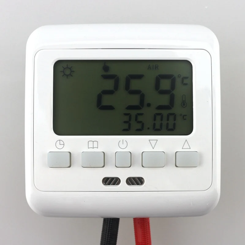 Комнатный теплый термостат регулятор температуры подогрева пола Еженедельный