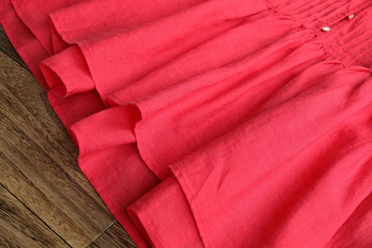 Женская плиссированная рубашка с коротким рукавом однотонная Свободная