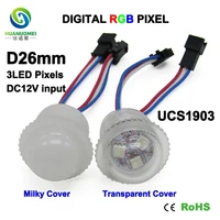 digital ucs1903 26mm 3smd rgb led pixel led module 12v waterproof 5050 smd decoration letters light addressable bulb lamp sign
