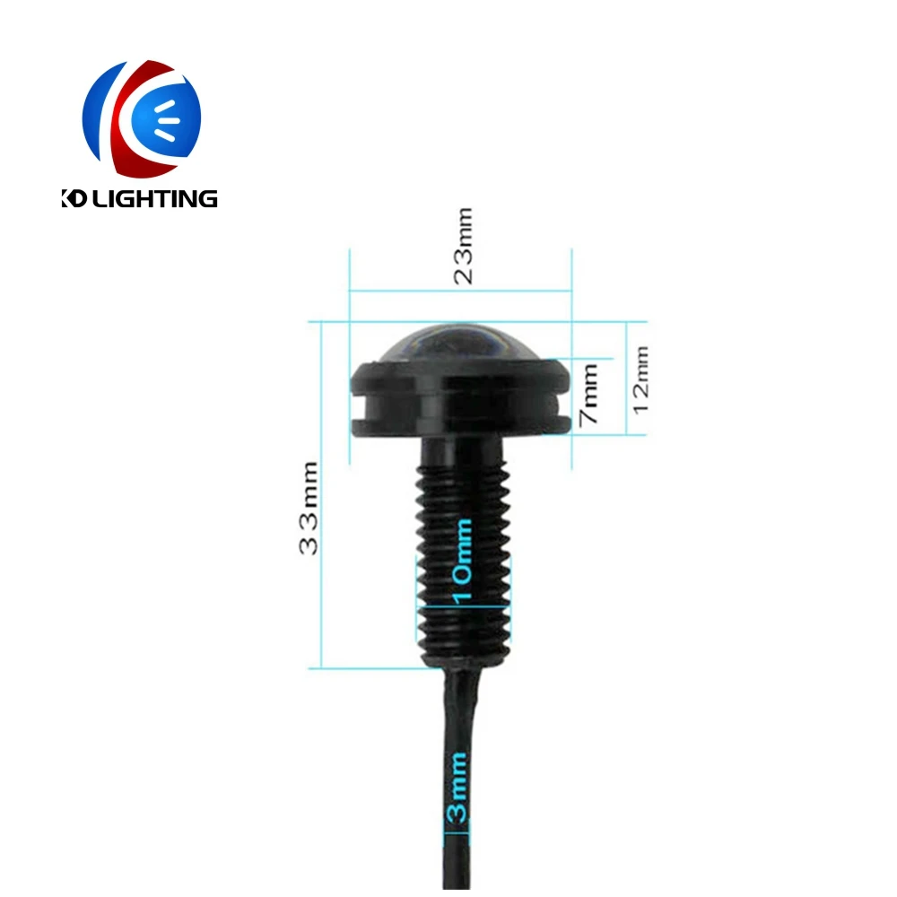 KD 1 пар/лот ДХО &quotОрлиный глаз&quot 4014 12SMD светодиодный 23 мм белый поворотный желтый