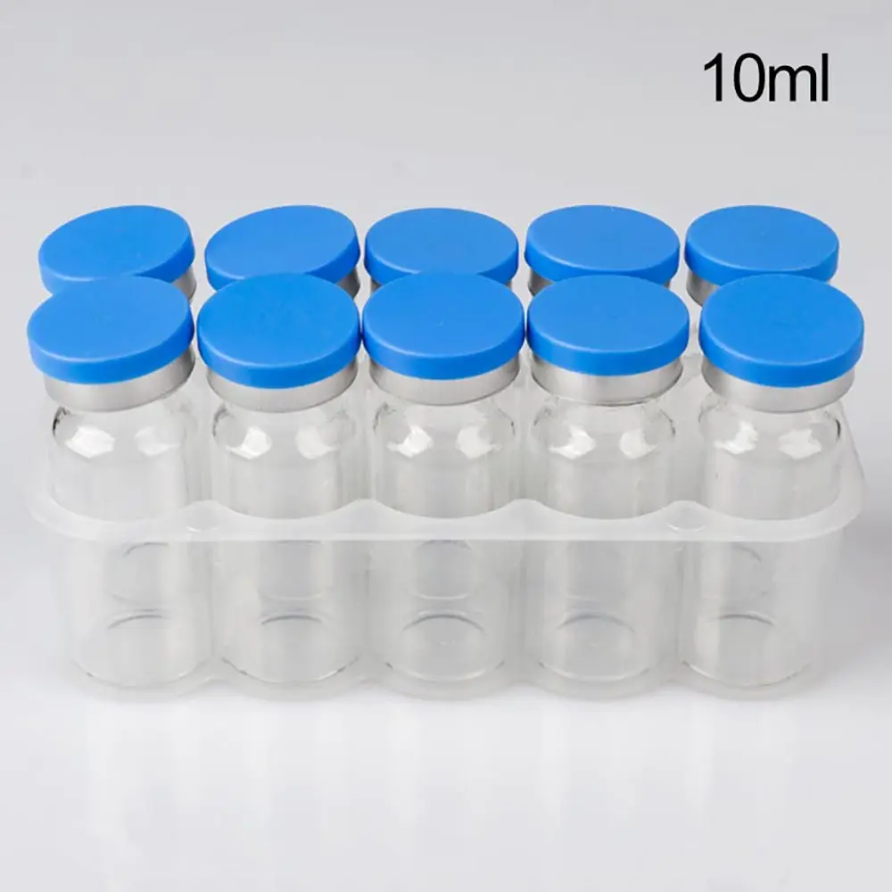 

1500pcs 10ml brown Glass Vials with plastic box Aluminium Caps,Glass Bottles