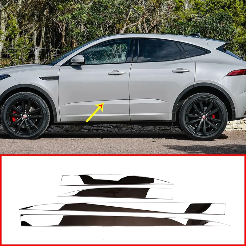 Для Jaguar E Pace подходит для XF темп 2018 2019 автомобиля Нержавеющая сталь хром внешняя