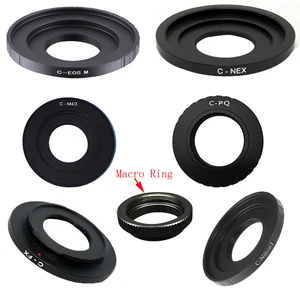 Переходное кольцо C Mount Movie Lens Macro Ring For C-FX C-PQ C-EOSM C-N1 NEX C-M43 CCTV Movie Lens