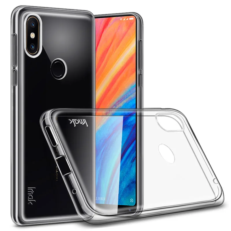Чехол для Xiaomi Mi MIX 2S MIX2S с защитной пленкой экрана мягкий прозрачный чехол из ТПУ
