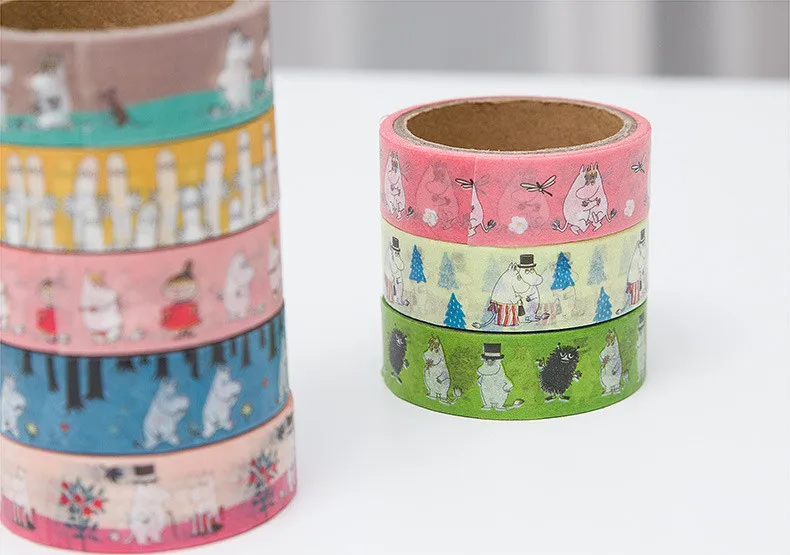 Moomin Muuminpeikko, новинка, модная лента, наклейка, игрушка, наклейка, малыш, Муми, мультяшная наклейка, милый финский персонаж, наклейка, книга