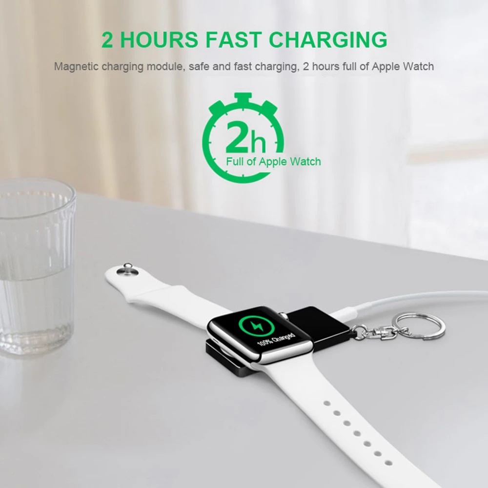 Portable Magnetic Wireless Charger for Apple Watch Series 4 3 2 1 aluminum alloy Mobile QI wireless For iWatch | Электроника