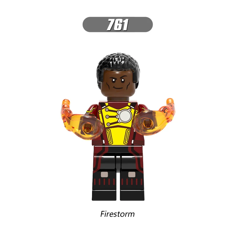 Firestorm Одна распродажа, супергерои, киборг, обратная вспышка, Лекс-Лютер, огненный шторм, Лобо, Бэтмен, флэш-строительные блоки, Детские Подарочные игрушки - Цвет: Firestorm