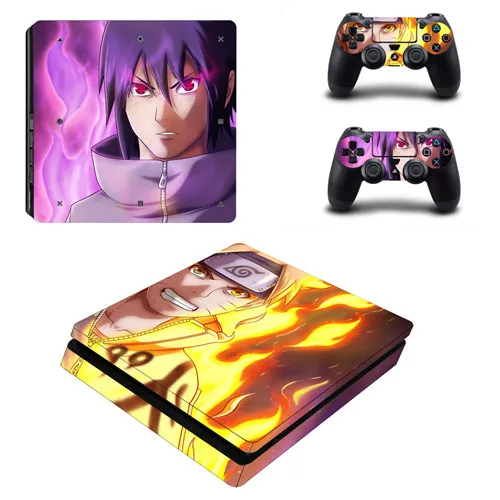 Аниме Наруто PS4 тонкая кожа Наклейка для sony playstation 4 консоли и 2 контроллеров PS4 Slim Skins Наклейка виниловая - Цвет: 3