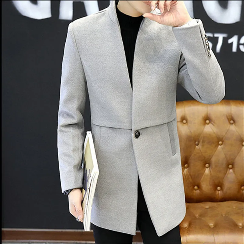 Новое поступление 2020 года повседневная мужская шерстяная одежда в стиле смарт