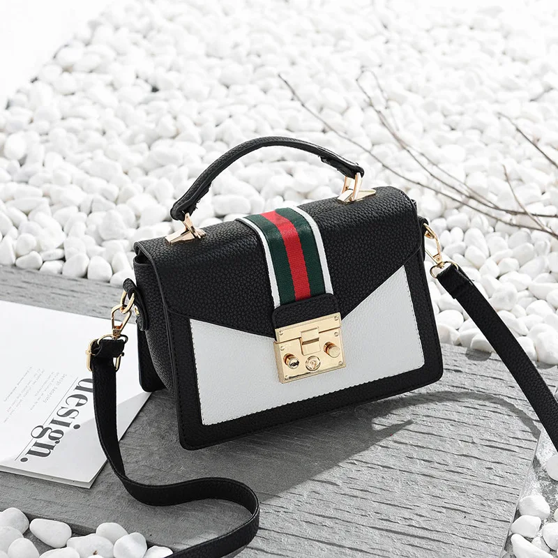 Women Sweet French Flap Bag Hasp Zipper Shoulder For Girls Small Lock Handbags Bags Designer Crossbody Bolsos | Багаж и сумки