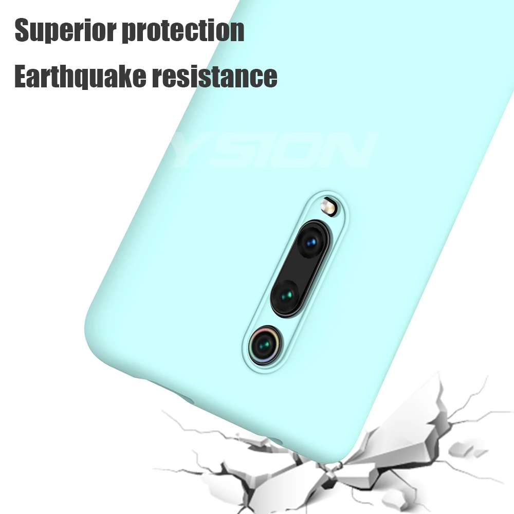 KEYSION Liquid Silicone Case for Xiaomi Mi 9T Pro Redmi K20 Soft TPU Shockproof Coque Phone Cover For 9 SE | Мобильные телефоны и