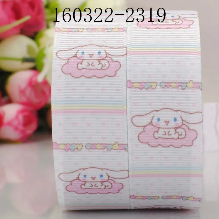 10yards-different sizes-cute Japanese cartoon ribbon printed Grosgrain ribbon 151120-15870
