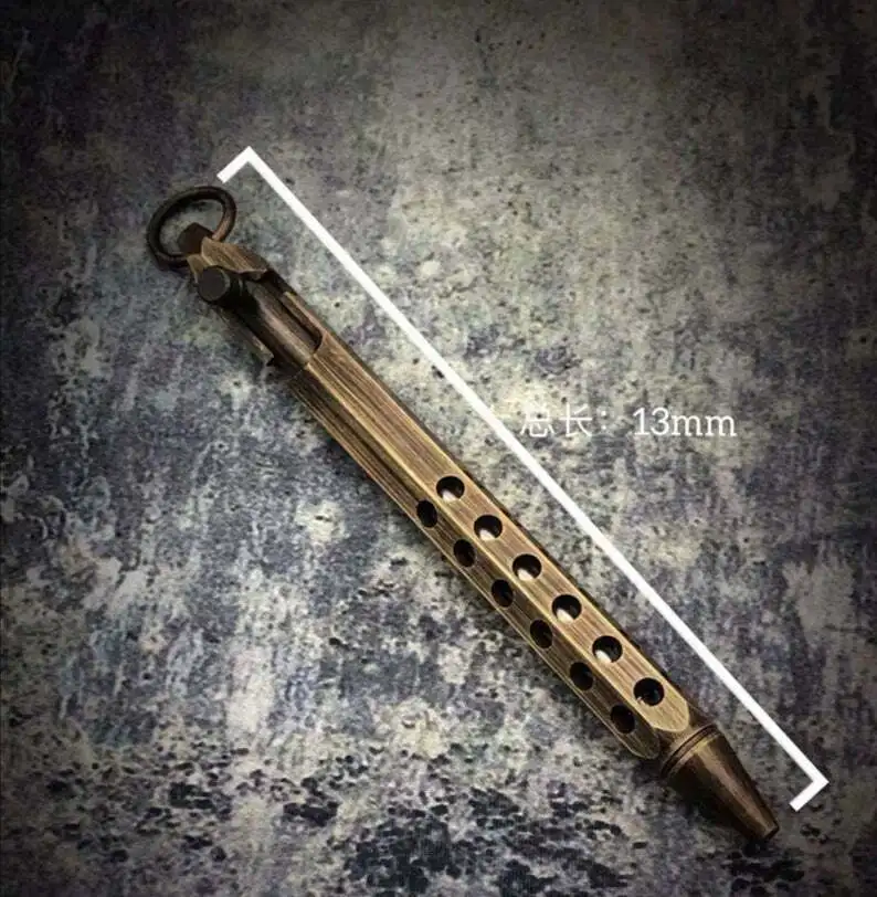 EDC Gear тактическая шариковая латунная ручка шестиугольная Призма дизайн #2 шаблон