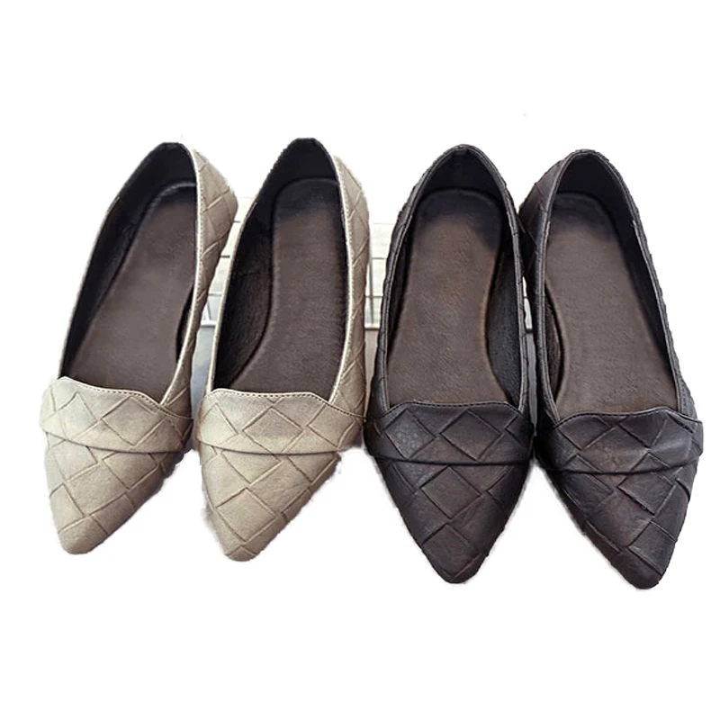 Женские туфли лодочки zapatos de mujer женские с острым носком на низком каблуке обувь