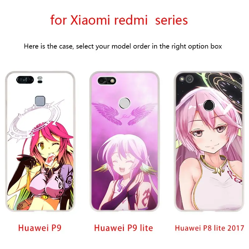 Чехлы для телефонов с Аниме dakimakura no game life чехлы Huawei P40 P30 P20 Pro P10 P9 Lite p30lite p40lite P samrt Z