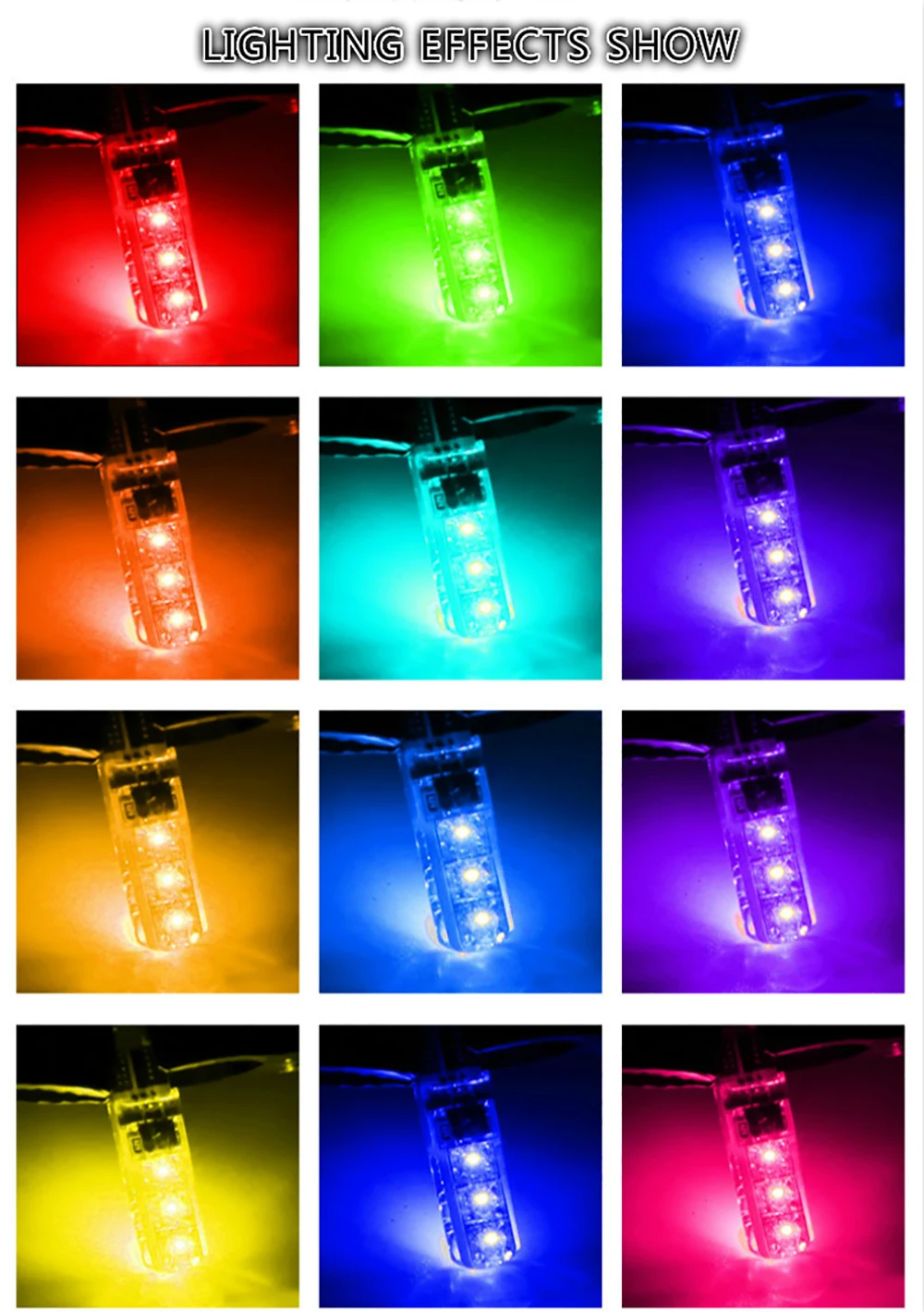 2x пульт дистанционного управления T10 W5W светодиодный светильник RGB для парковки автомобиля для Honda Accord 8 Civic 2006-2011 2008 CRV Jazz City Insight