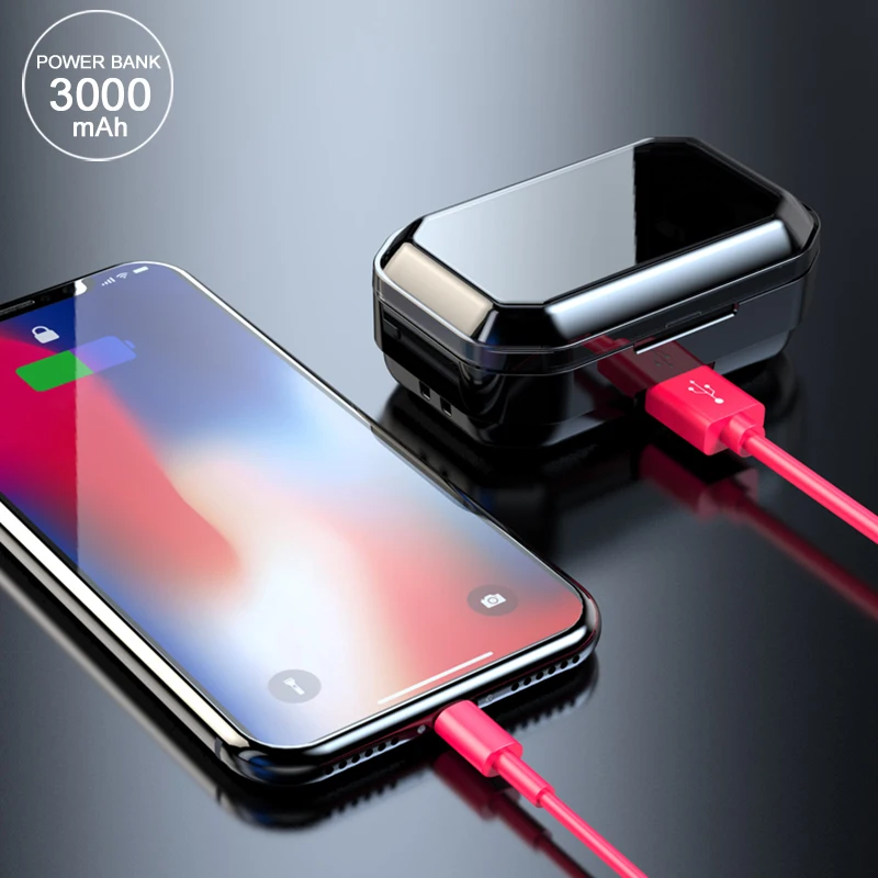 Arlado G02 TWS Bluetooth наушники беспроводные наушники с тяжелыми басами сенсорное управление стерео гарнитура с зарядным устройством 3000 мАч