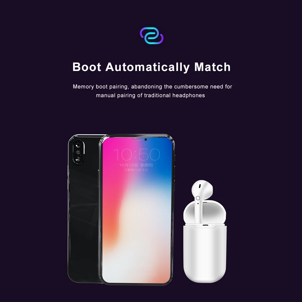 VAORLO мини беспроводные наушники один стерео Bluetooth 5 0 гарнитура спортивные