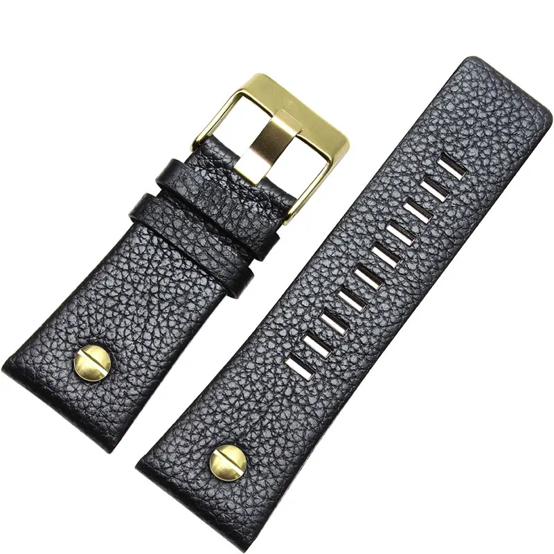 Универсальный кожаный ремешок для часов наручных BraceletDZ7314 DZ7256 24 26 28 30 мм с