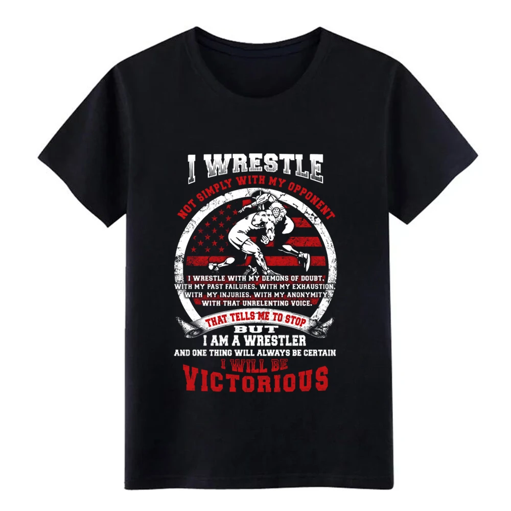 Мужская футболка с принтом Wrestle i wrestle will be vicious 100% хлопок S XXXL рисунок подарок весна