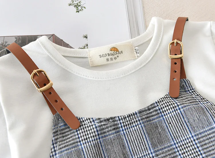 Детские клетчатые платья для девочек новинка 2019 года корейское платье принцессы