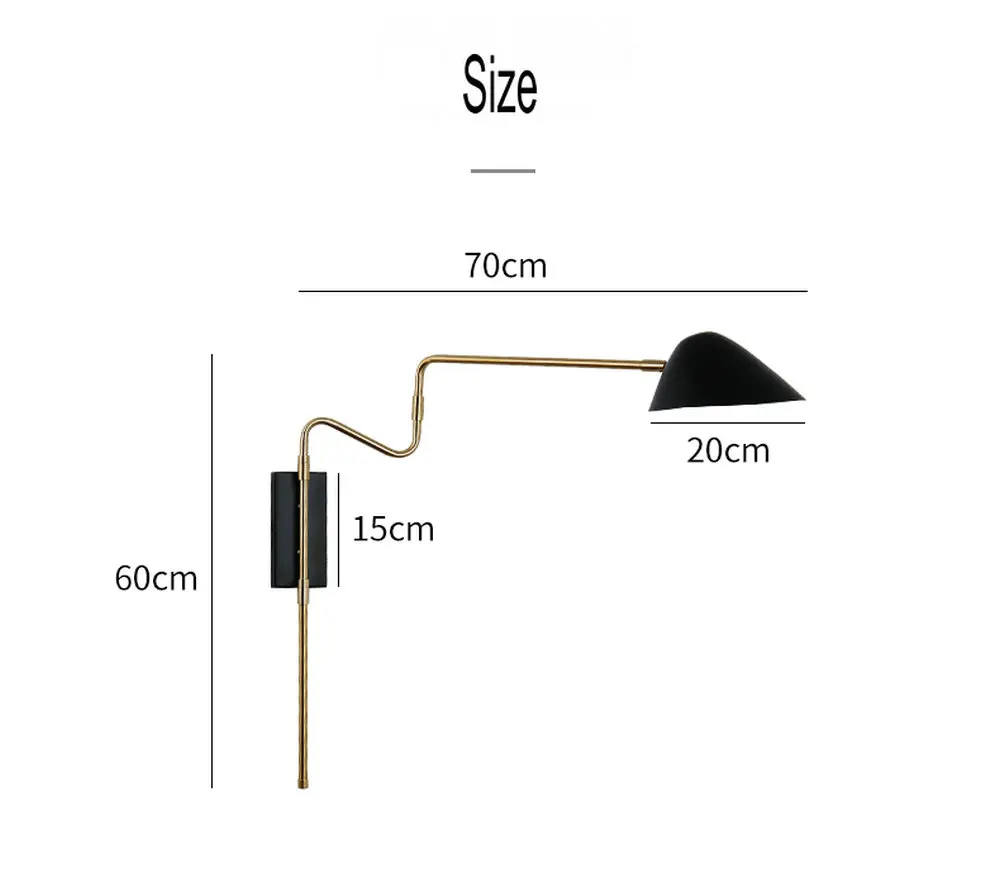 360 Degree Rotatable Modern Wall Lamp With Switch G9 Included Living Room Bedroom Bedside Reading Light with EU/US Plug