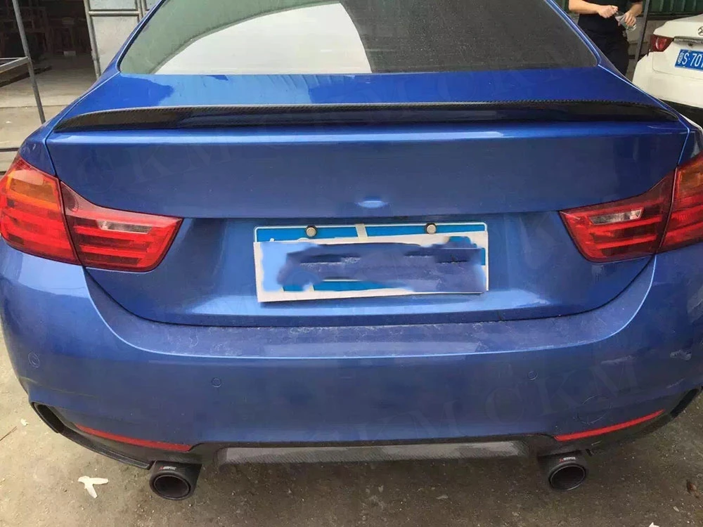 P стиль спойлер из углеродного волокна для BMW серии 4 двери Gran Coupe F36 УГЛЕРОДНЫЙ 2014
