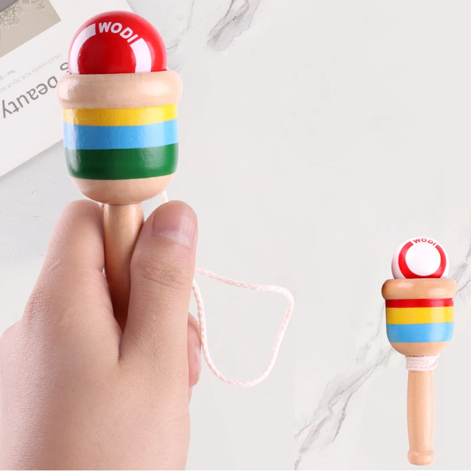 

1pc Skill cup Montessori Toy Wooden Skill Sword Cup Develop Intelligence Smooth Toys Educational Toys Traditional Games Toys
