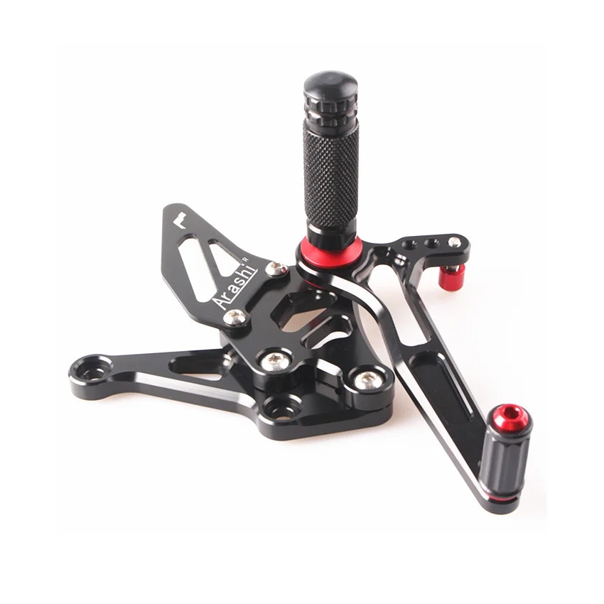 

Adjustable Rearset Foot Pegs Footrest Pedals For Kawasaki Z1000/SX Ninja 1000 2014 2015 2016 Black