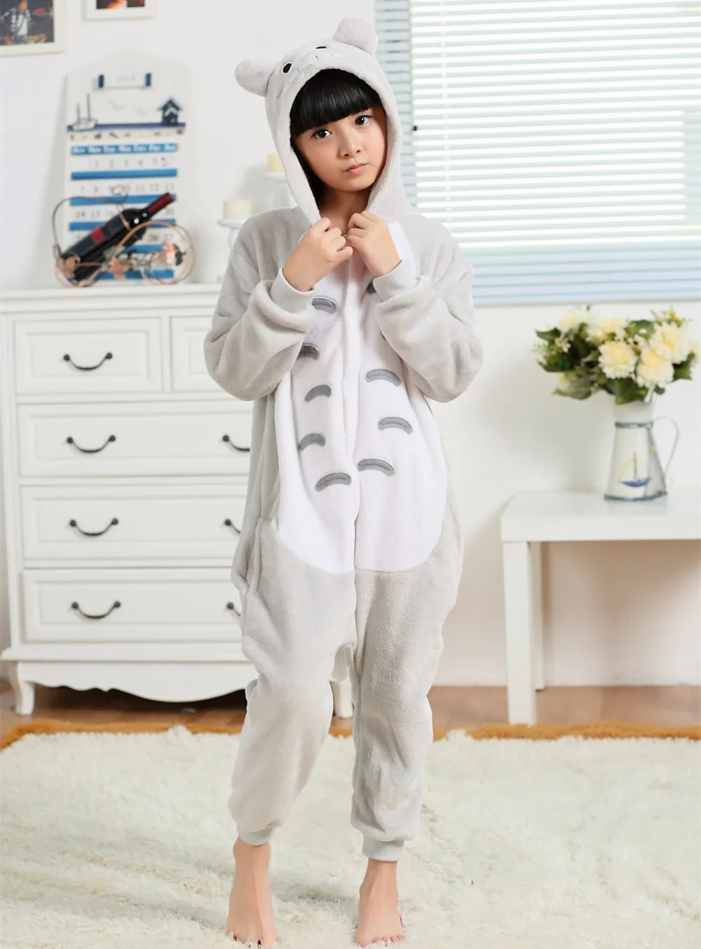 Фланелевые кигуруми в стиле м/ф Мой сосед Тоторо детские комбинезоны из